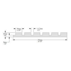 PANEL ŚCIENNY 3D - LUXXUS - W111F Bar Flex