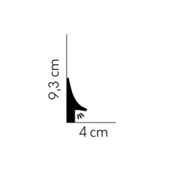 LISTWA PRZYPODŁOGOWA - ONE - QL007