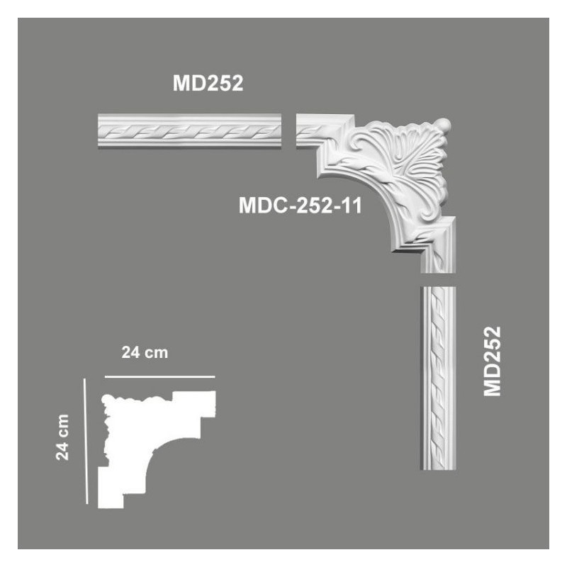 NAROŻNIKI - PRESTIGE - MDC252-11