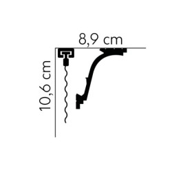 LISTWA KARNISZOWA - PRESTIGE - MD110NEW