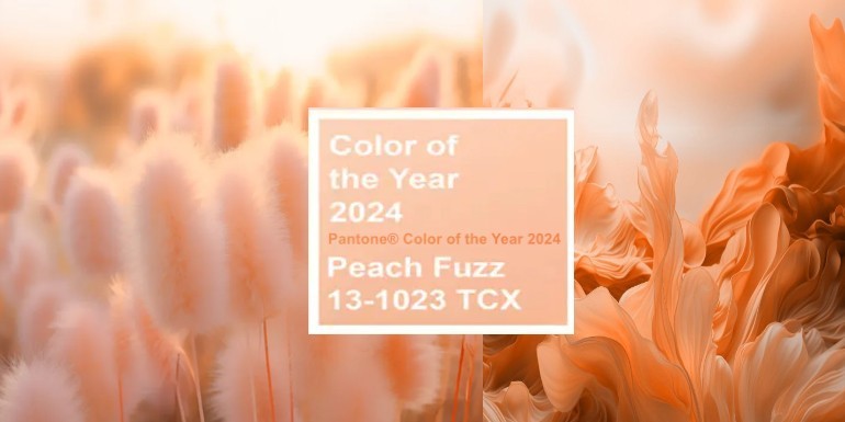 Kolor roku Pantone 2024 - wykorzystaj potencjał Peach Fuzz